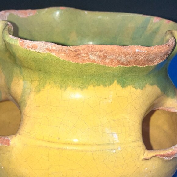 Vintage M L Owen’s Succulent Planters Set of 2 Terracotta Drip Glaze 1980’s - Picture 8 of 10